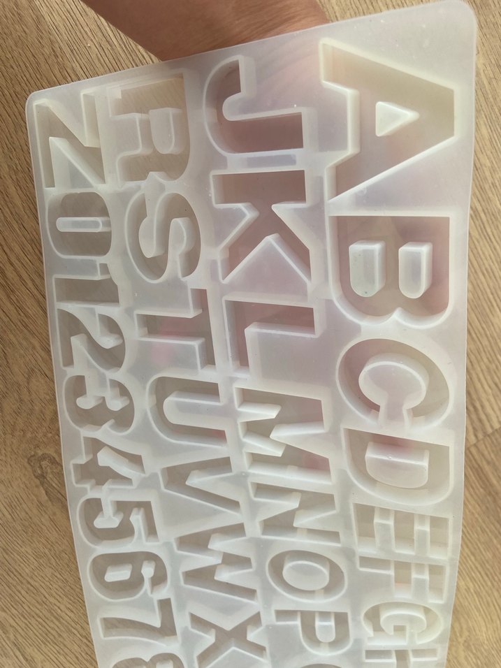 Silikon harf Epoksi kalıbı - Görsel 2