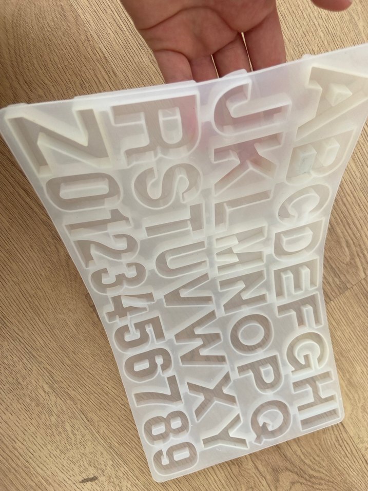 Silikon harf Epoksi kalıbı - Görsel 3