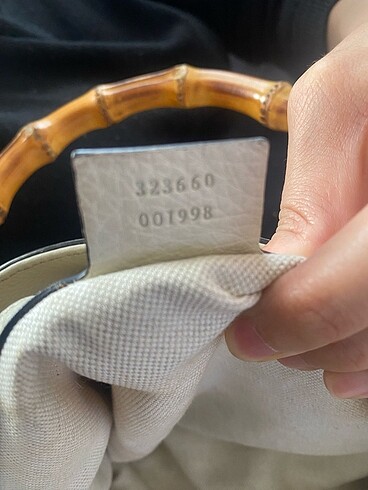 Beden Gucci bambu saplı çanta