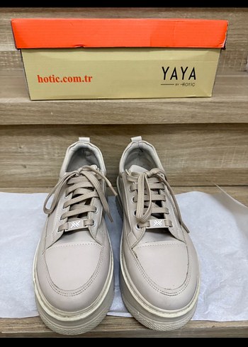 38 Beden Hotiç Bej Platform Topuklu Kadın Spor Ayakkabı