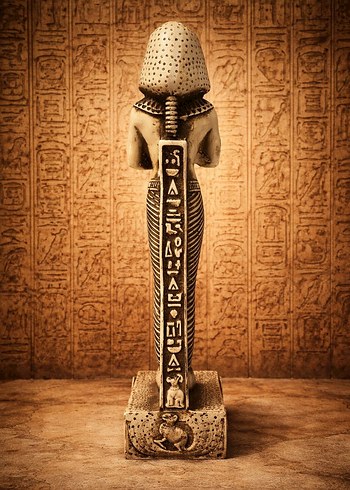Altın Renkli Firavun Figürü - Görsel 3
