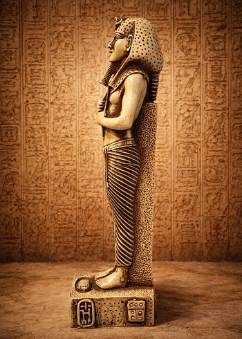 Altın Renkli Firavun Figürü - Görsel 2