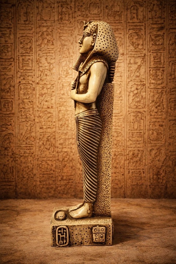 Altın Renkli Firavun Figürü - Görsel 2