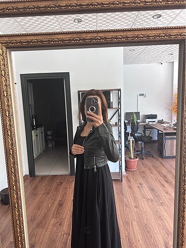 s Beden siyah Renk Zara deri ceket