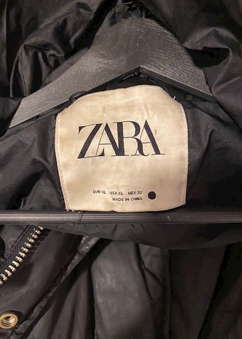 xl Beden Siyah Midi Zara Kadın Mont