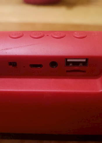 Kırmızı Bluetooth Hoparlör - Görsel 3