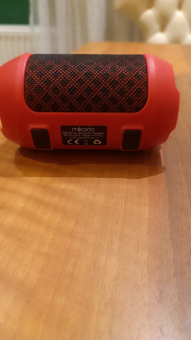 Kırmızı Bluetooth Hoparlör - Görsel 5