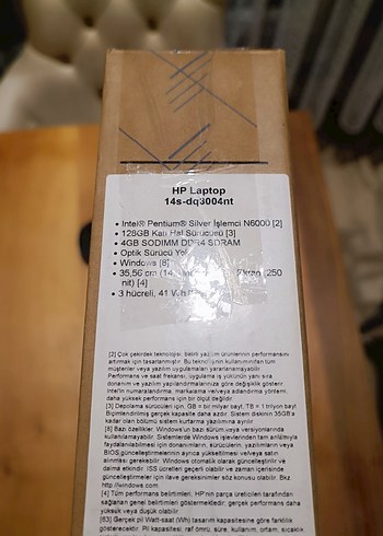 Beden Renk Siyah HP Dizüstü Bilgisayar