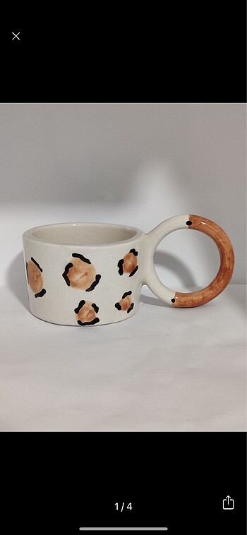 Leopar desenli fincan