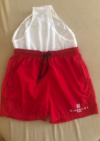 Givenchy Kırmızı Mini Erkek Mayo - Görsel 3