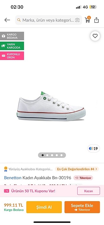 Benetton ayakkabı