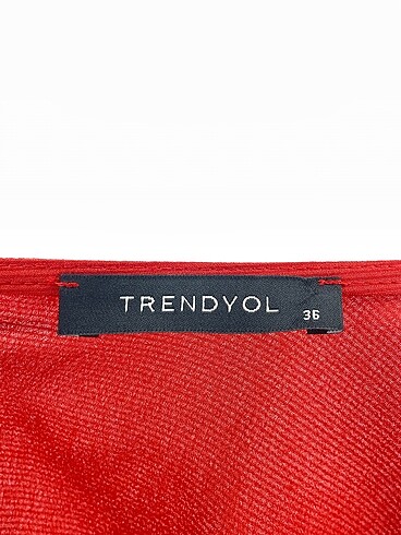 36 Beden turuncu Renk Trendyol & Milla Kısa Elbise %70 İndirimli.