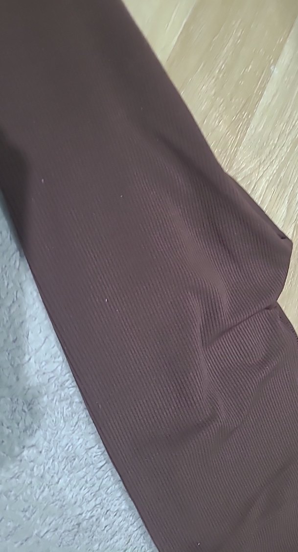 Kadın Kahverengi Pilili Kumaş Pantolon - Görsel 3