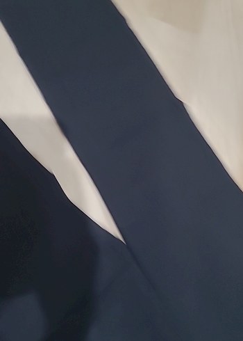 Düğmeli Siyah Kadın Kumaş Pantolon - Görsel 3