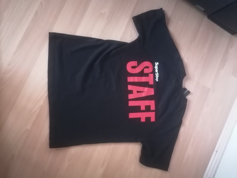 Siyah Oversize Baskılı Tişört - Görsel 2