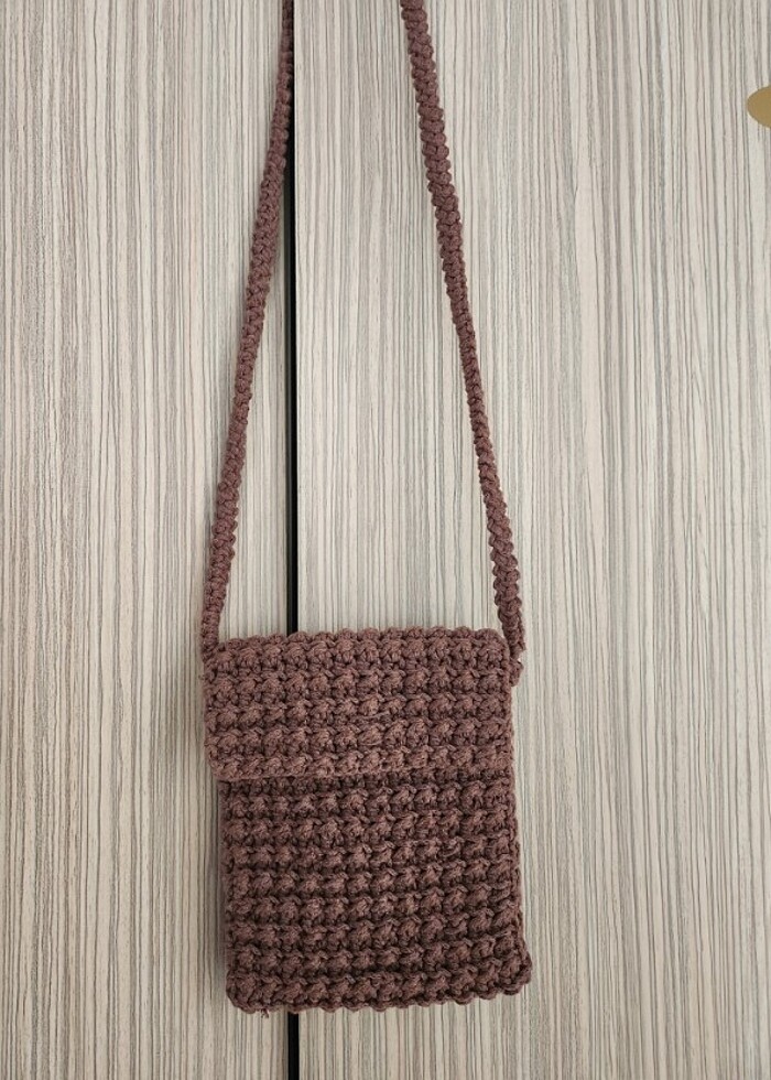Örgü çapraz çanta  - Görsel 3