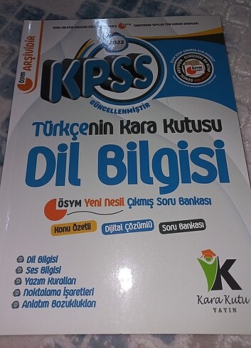 Kara Kutu Yayınları Kpss Türkçe Dil Bilgisi Soru Bankası