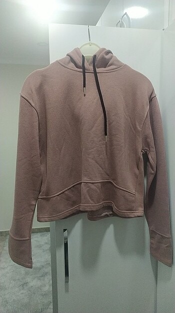 Crop polar sweatshirt