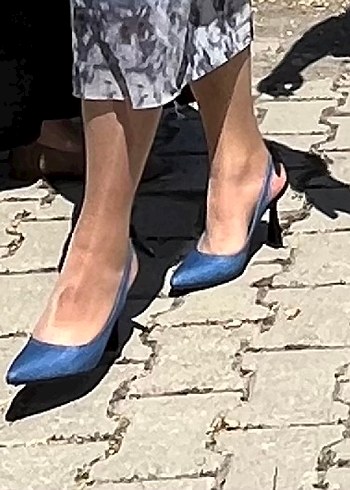 Mavi Denim Stiletto Topuklu Kadın Ayakkabı - Görsel 2