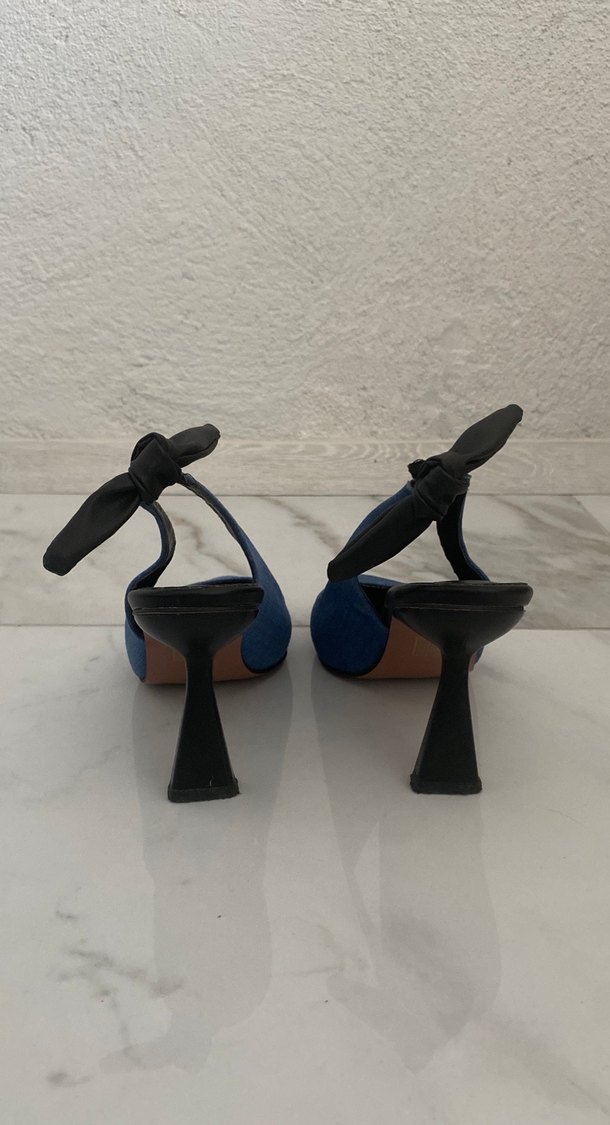 Mavi Denim Stiletto Topuklu Kadın Ayakkabı - Görsel 5