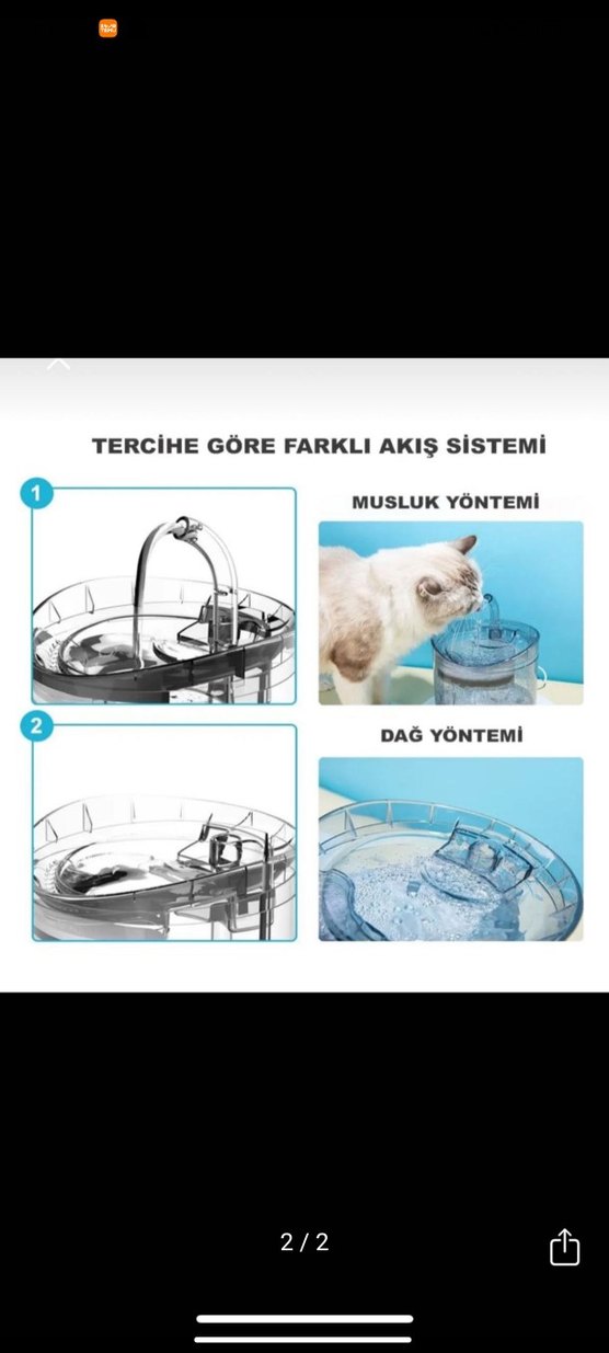 Sensörlü Şeffaf Evcil hayvan Su Sebili - Görsel 3