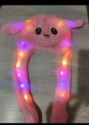 Işıklı Hareketli Peluş Çocuk Kulaklı Bere - Görsel 4