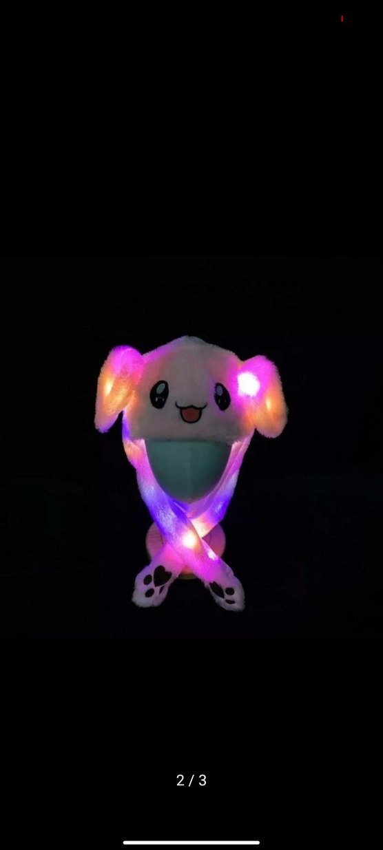 Işıklı Hareketli Peluş Çocuk Kulaklı Bere - Görsel 3