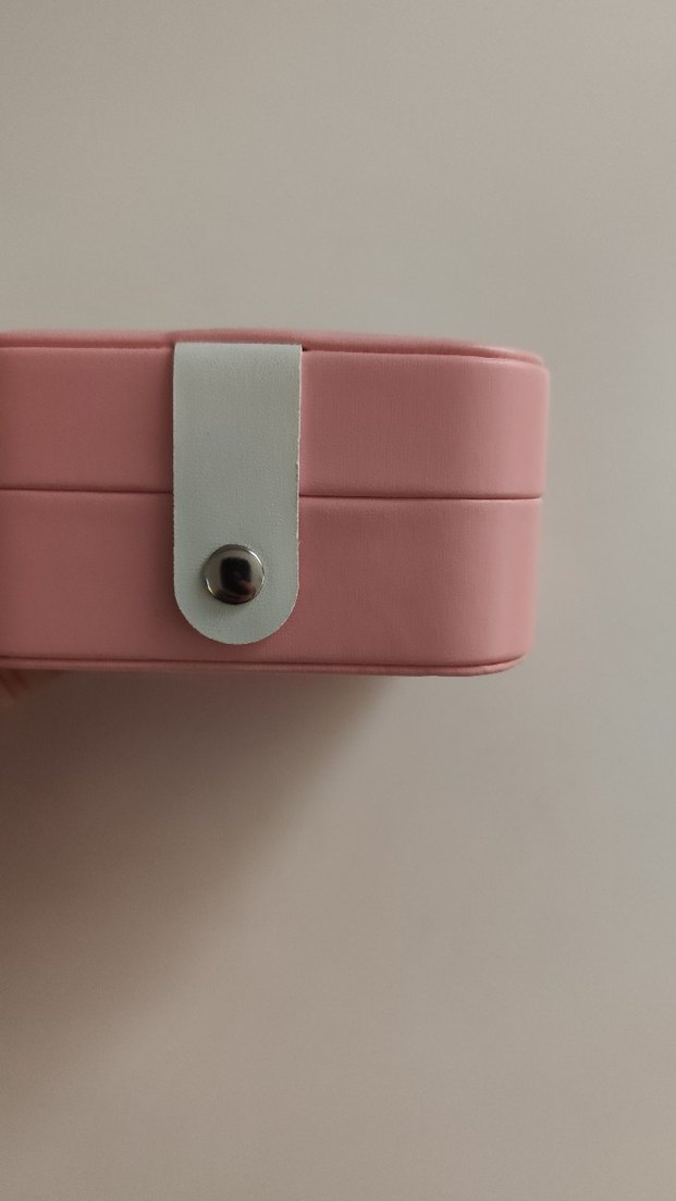 Taşlı Taç Süslemeli Pembe Makyaj Organizeri - Görsel 3