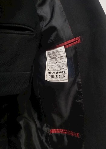 Erkek Siyah Düğmeli Ofis Takım Elbise - Görsel 3