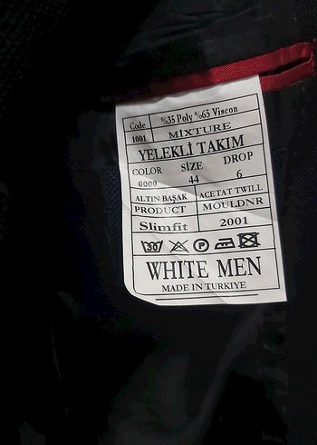 Erkek Siyah Düğmeli Ofis Takım Elbise - Görsel 4