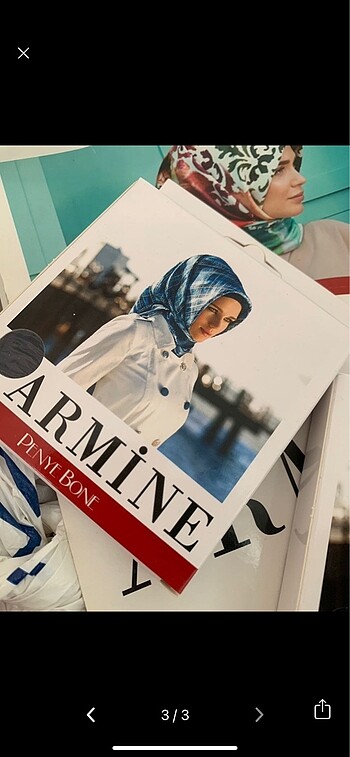 Armine Eşarp altı bone
