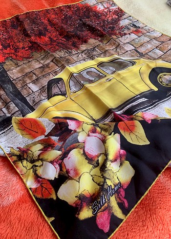 Çok Renkli Vintage Bohem Kadın tekil eşarp - Görsel 3