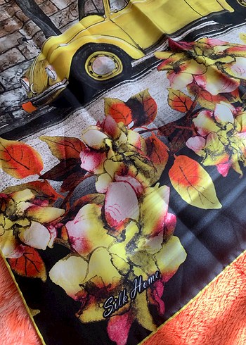 Çok Renkli Vintage Bohem Kadın tekil eşarp - Görsel 2