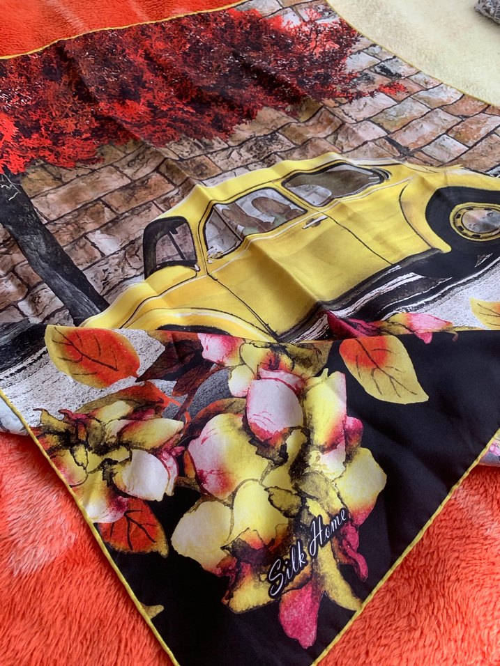 Çok Renkli Vintage Bohem Kadın tekil eşarp - Görsel 3