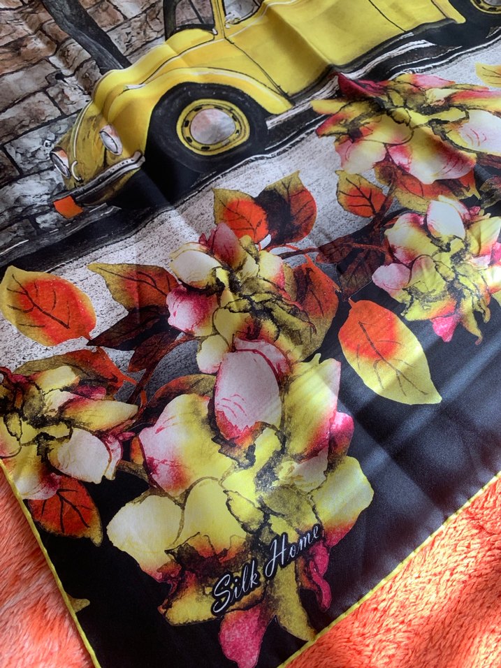 Çok Renkli Vintage Bohem Kadın tekil eşarp - Görsel 2