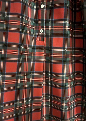 Ekose desenli elbise - Görsel 3