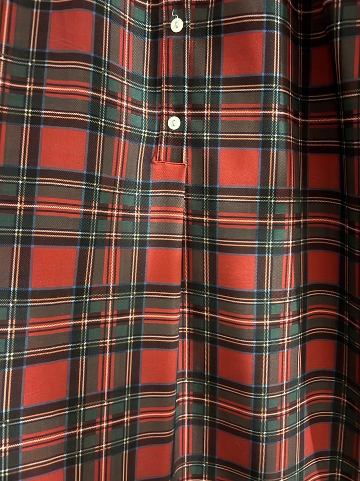 Ekose desenli elbise - Görsel 3