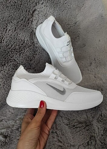 39 Beden Beyaz Sneaker Fileli Spor ayakkabı