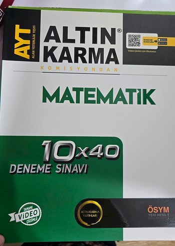 Altın Karma AYT Matematik 10x40 Deneme Sınavı