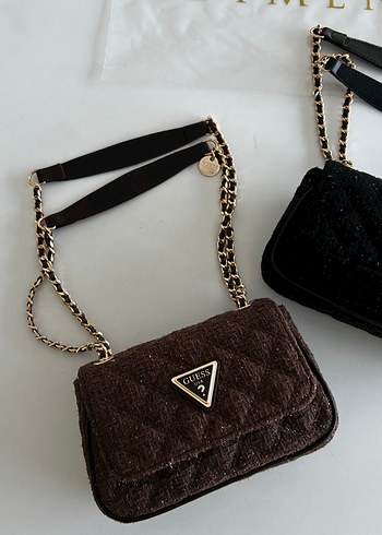 G.u.e.s.s. Wolly Bag Brown - Görsel 2