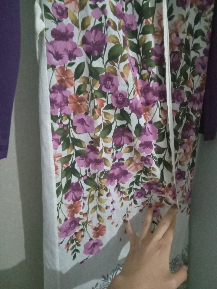 Mor Bohem Uzun Elbise - Görsel 2