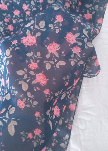 Çiçek Desenli Çok Renkli Bohem Kadın Şal - Görsel 3