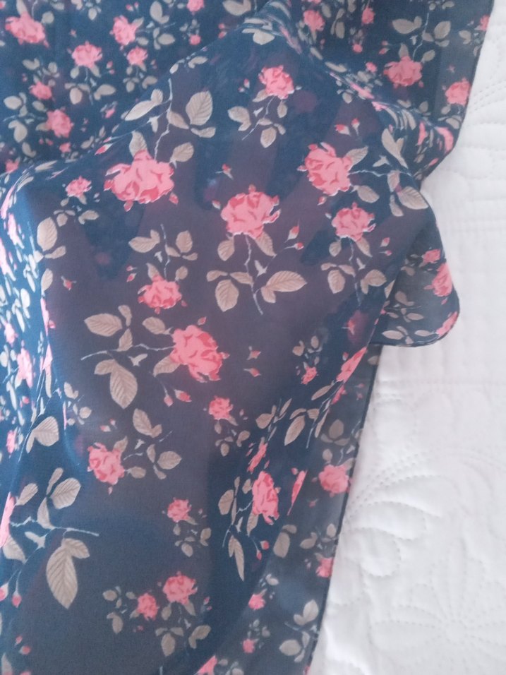 Çiçek Desenli Çok Renkli Bohem Kadın Şal - Görsel 3