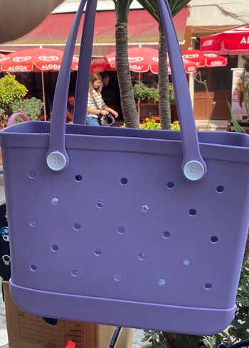 Crocs Mor Boncuklu Plaj Çantası