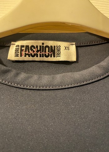 Siyah Kadın Kısa Kollu Basic Tişört - Görsel 2