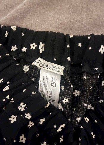 Volanlı Siyah Midi Mini Etek - Görsel 2