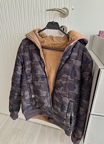 l/xl Beden çeşitli Renk Erkek Kışlık Mont Çift Taraflı