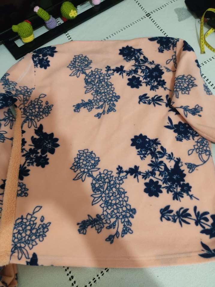 Pembe Bohem Çiçek Desenli Kadın Pijama Takımı - Görsel 4