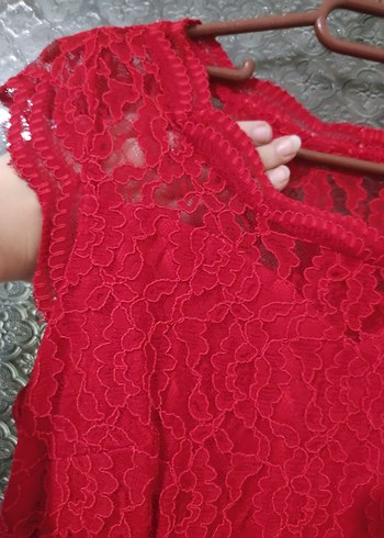 Dantelli elbise - Görsel 2