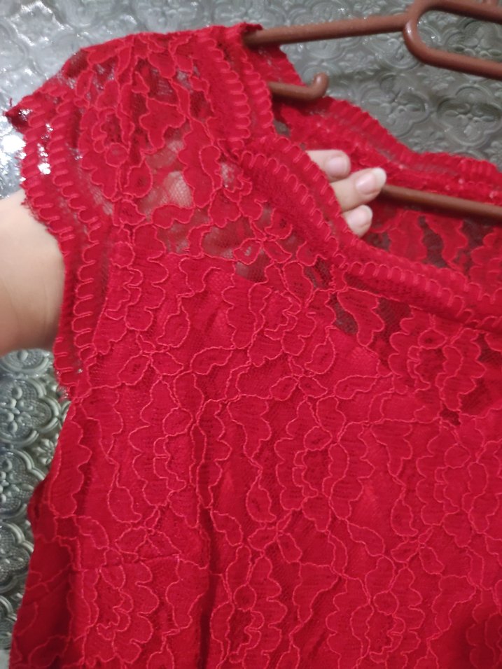 Dantelli elbise - Görsel 2